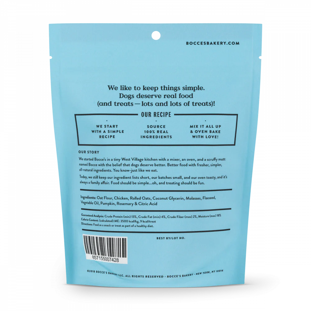 Bocces Bakery Dog Treat Soft Chicken, 6 oz