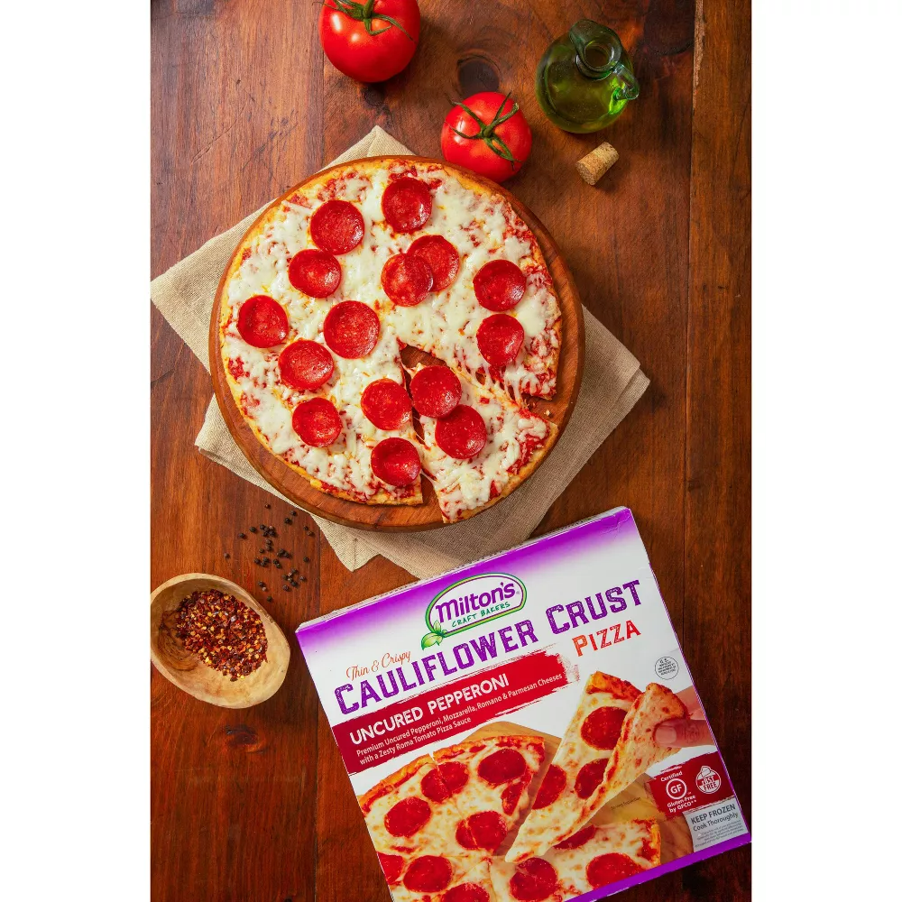 Milton's Frozen Uncured Pepperoni Cauliflower Crust Pizza, 10 oz