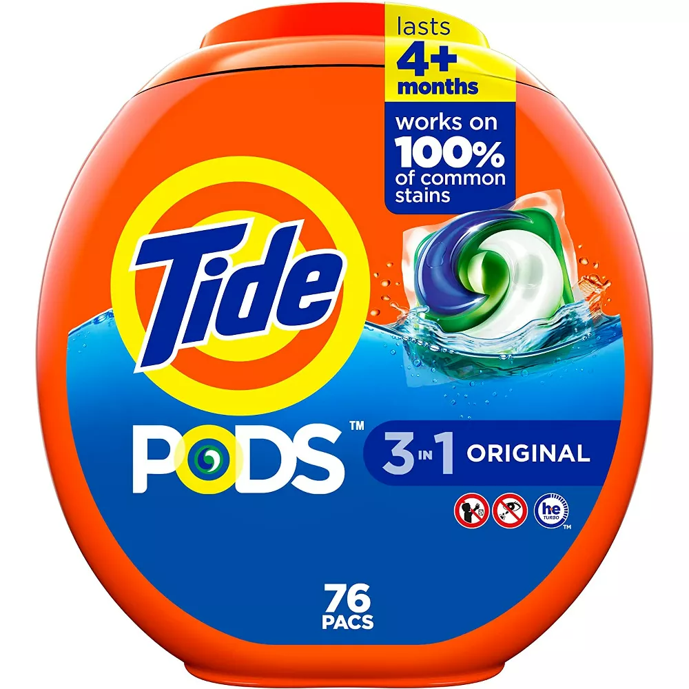 Tide Pods Laundry Detergent Pacs Original, 76 Count