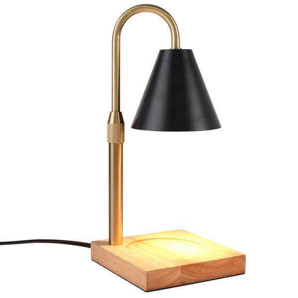 Mikasa Home Accents Adjustable Height Candle Warmer, Black Lamp