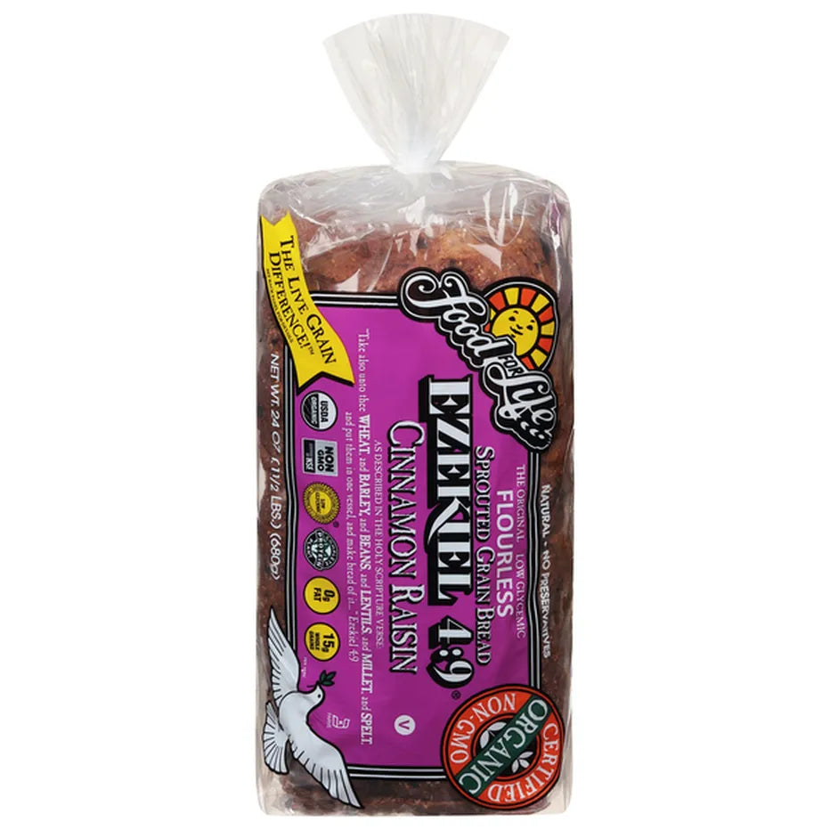 Food for Life Flourless Cinnamon Raisin Bread, 24 oz