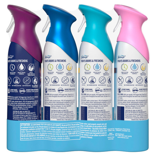 Febreze Air Refresher, Variety Pack, 8.8 oz, 4-count, Assorted Scents – image 4