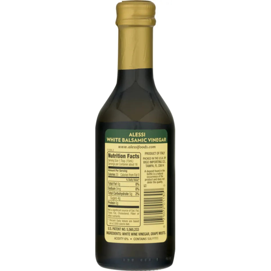 Alessi White Balsamic Vinegar, 8.5 oz