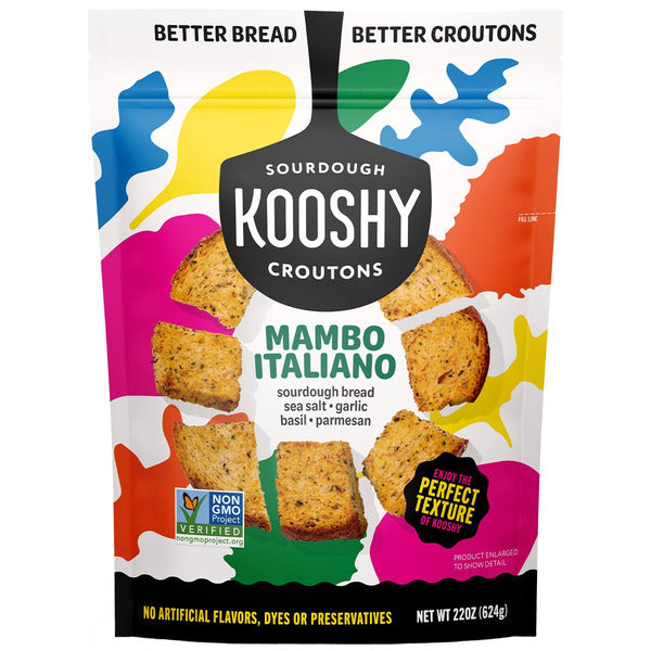 Kooshy Mambo Italiano Sourdough Croutons, 24 oz