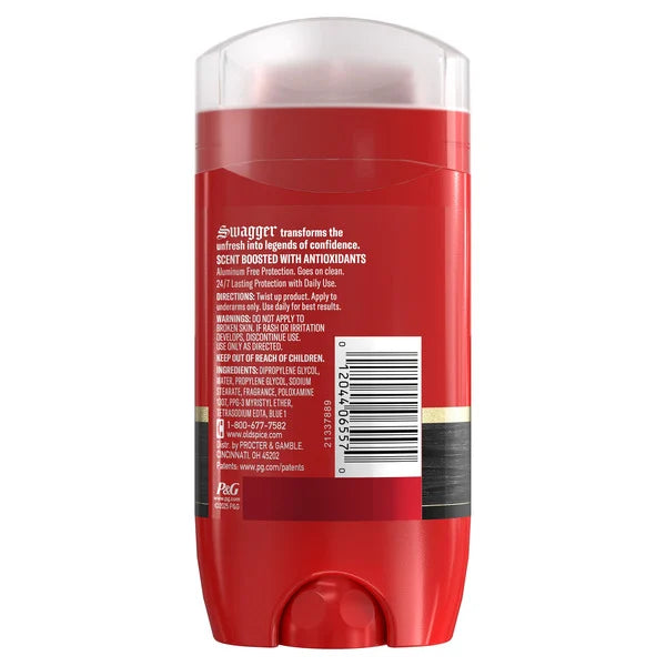 Old Spice Swagger Scent Boosted Aluminum Free Deodorant, 3 oz, 4 Count