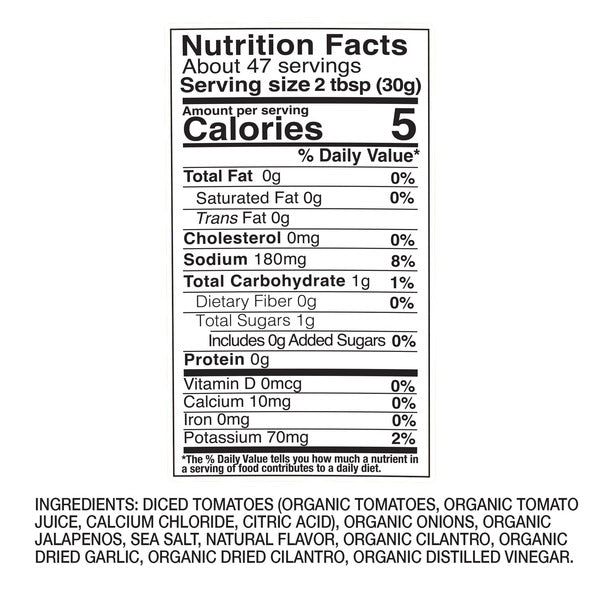 Cacique El Sol Organic Homestyle Medium Salsa, 50 oz