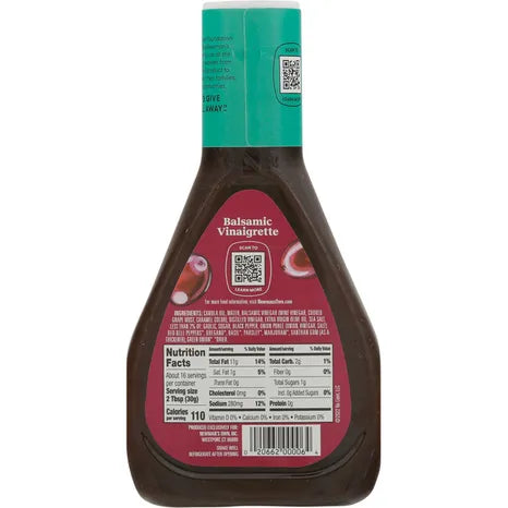 Newman's Own Balsamic Vinaigrette Dressing, 16 oz