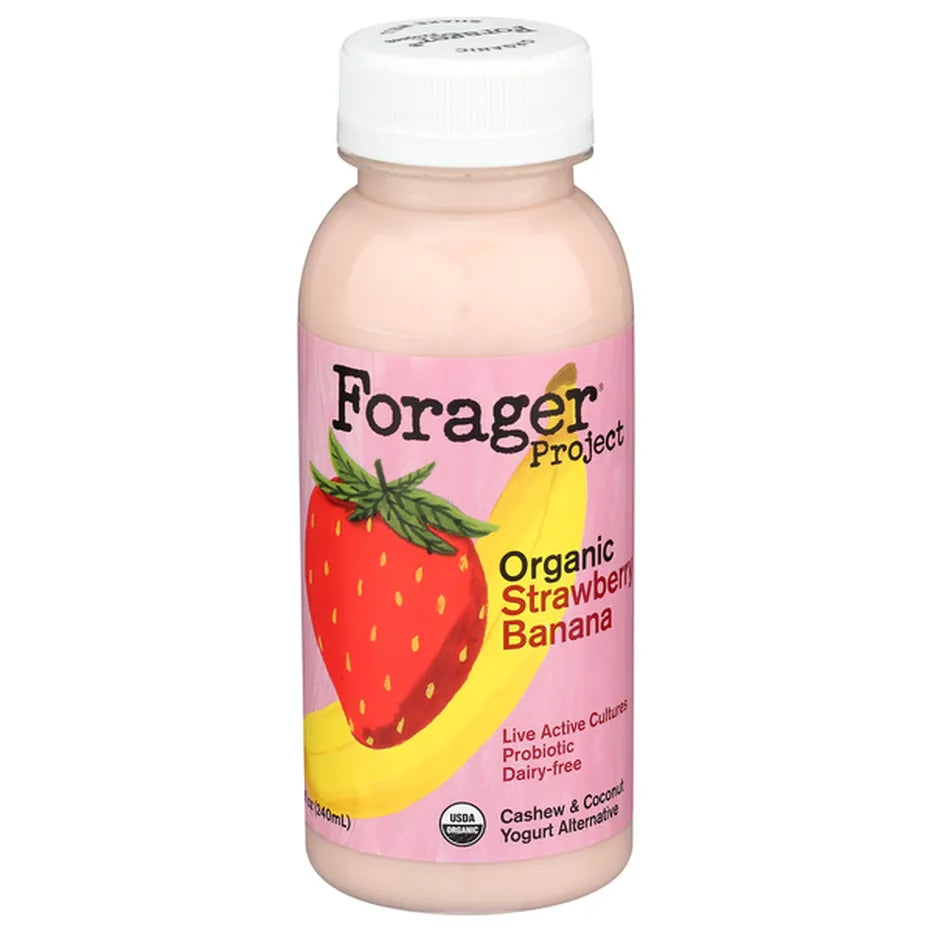 Forager Project Strawberry Banana, Cashewmilk Yogurt Smoothie