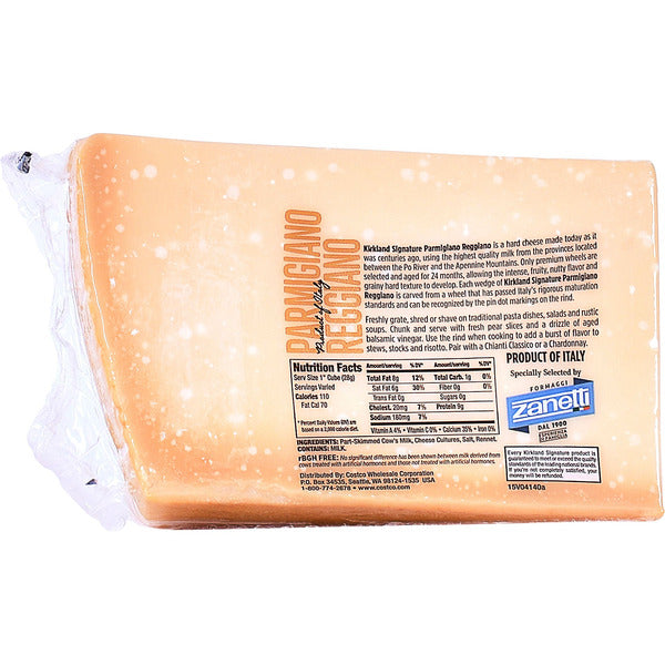 Kirkland Signature Italian Parmigiano Reggiano ($15.99/lb)