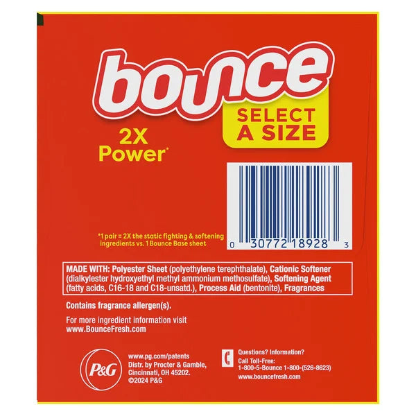 Bounce Select-a-Size Dryer Sheets, Outdoor Fresh Scent, 400 Sheets