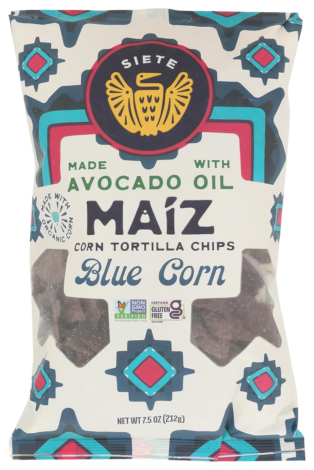 Siete Sea Salt Blue Corn Tortilla Chips, 7.5 oz