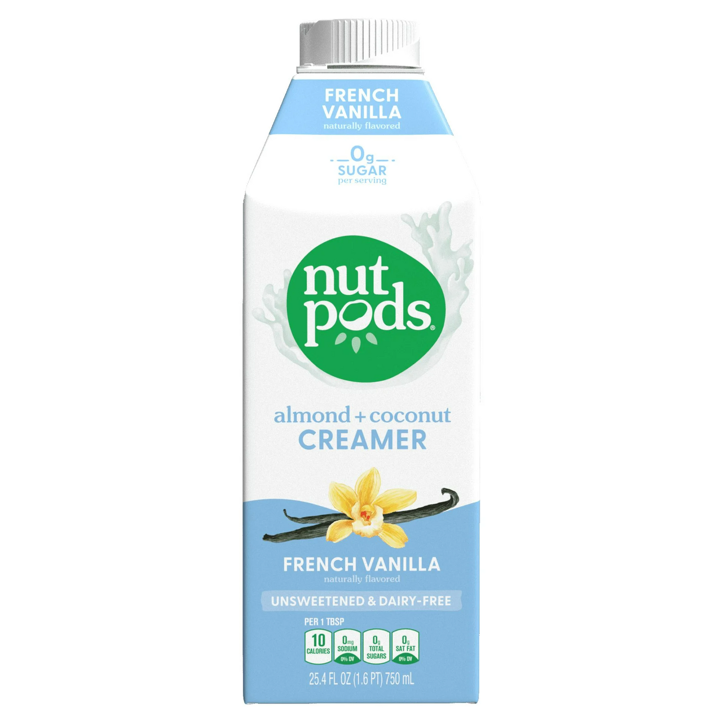 Nutpods Sugar Free French Vanilla Almond + Coconut Creamer, 25.4 oz
