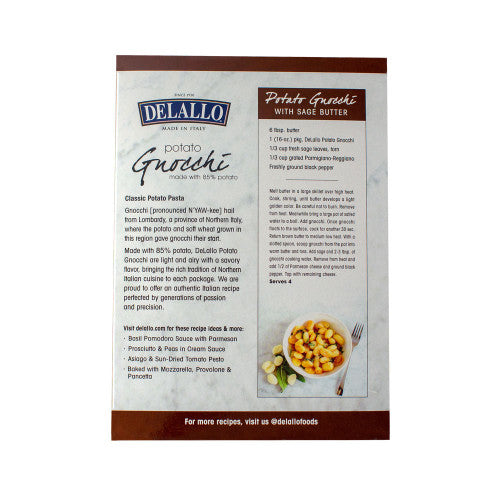 Delallo Potato Gnocchi, 16 oz