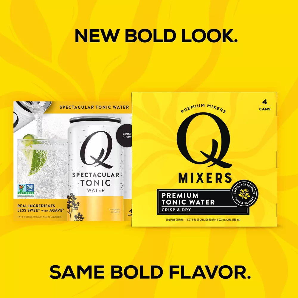Q Mixers Premium Tonic Tonic Water, 4 Count