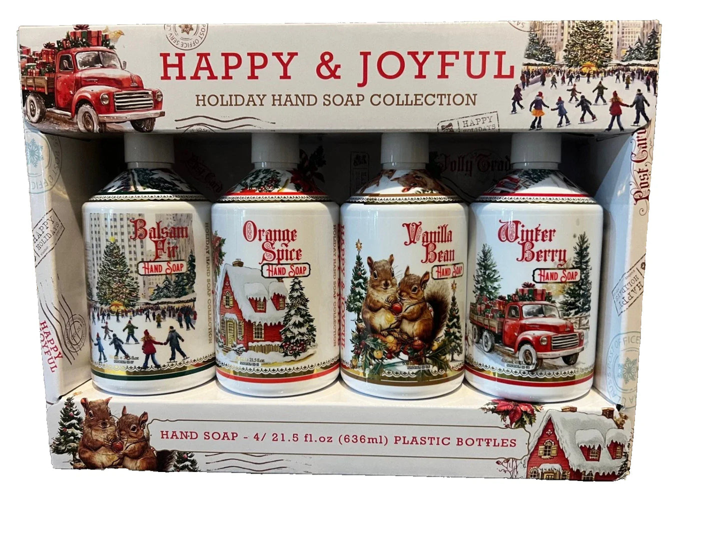 Happy & Joyful Holiday hand soap collection 4/21.5oz
