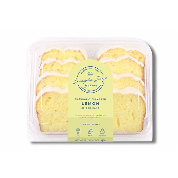Simple Joys Bakery Iced Lemon Sliced Loaf Cake, 14.1 oz