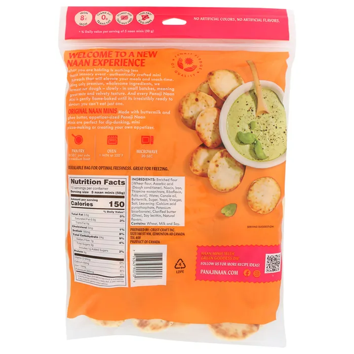 Panaji Original Minis Naan Flatbread, 17.6 oz