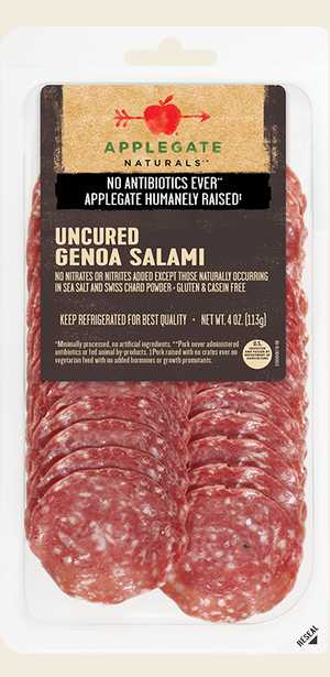 Applegate Natural Uncured Genoa Salami - 4oz