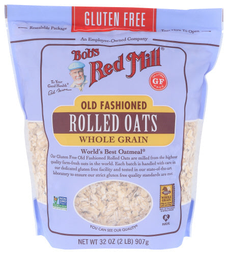 Bobs Red Mill Old Fashioned Rolled Oats Whole Grain 32oz