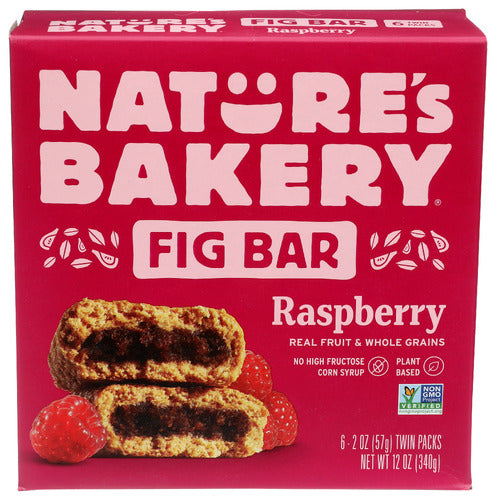 Nature's Bakery Whole Wheat Raspberry Fig Bars, 6 Count