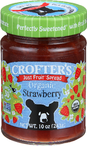 Crofters Strawberry Fruit Spread Jam, Organic - 10OZ