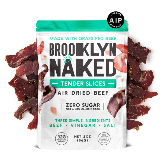 2oz Grass Fed Biltong Naked Tender Sliced Jerky