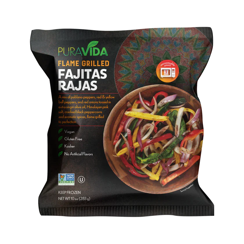 Puravida Foods Rajas Fajitas Flame Grill 10oz