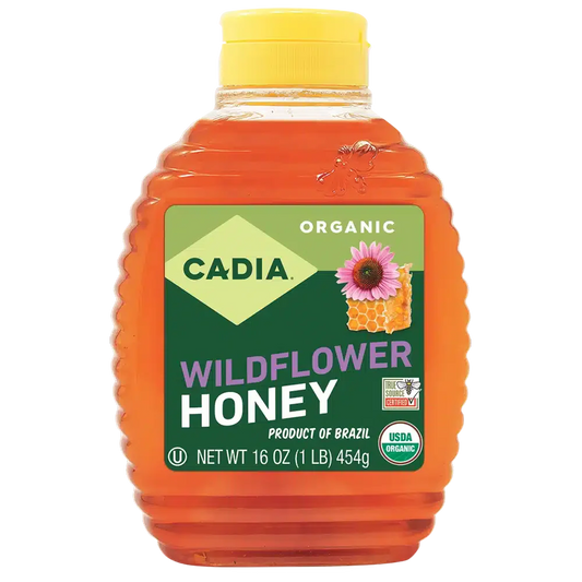 Cadia Organic Wildflower Honey, 16 oz