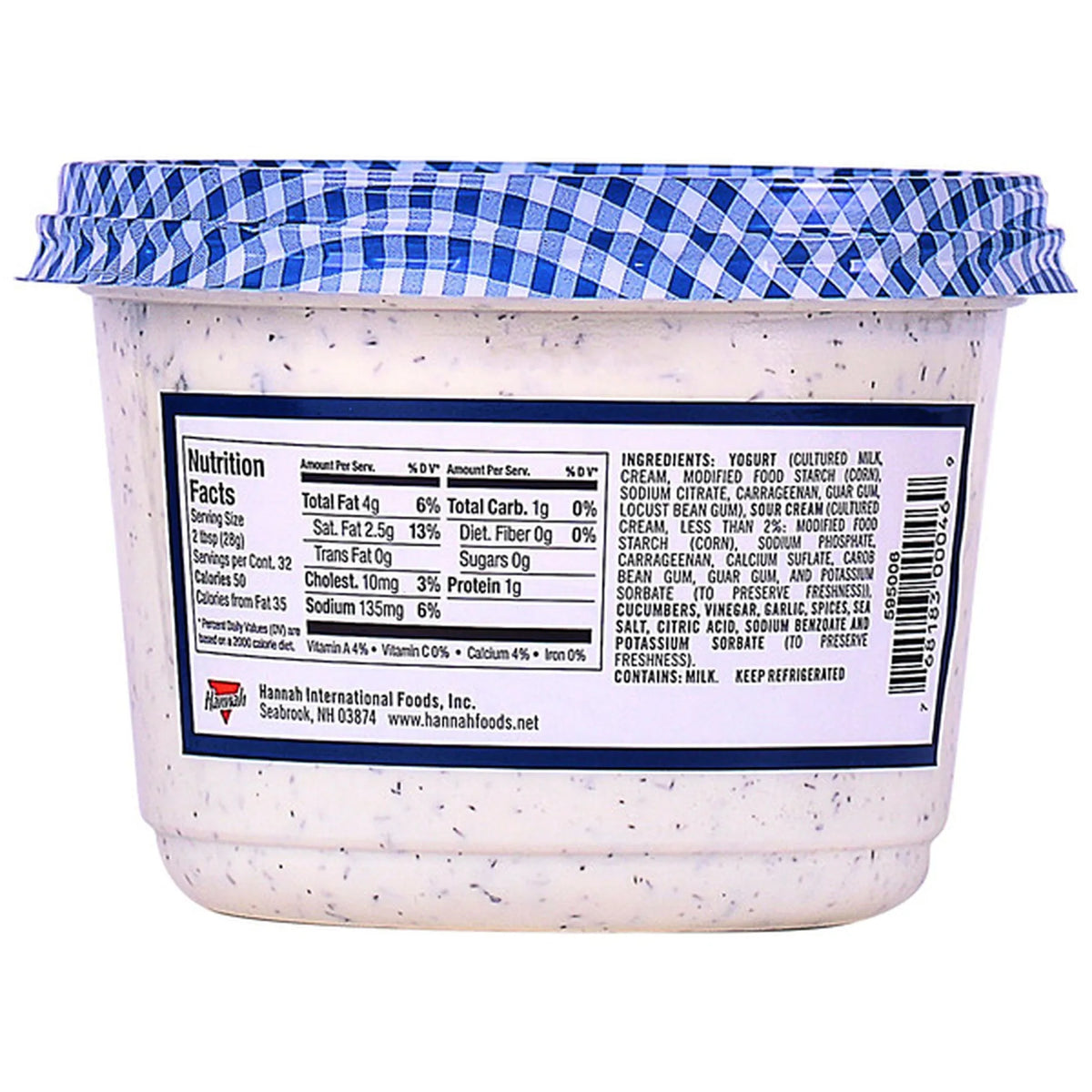 Hannah Tzatziki Yogurt Dip, 32 oz