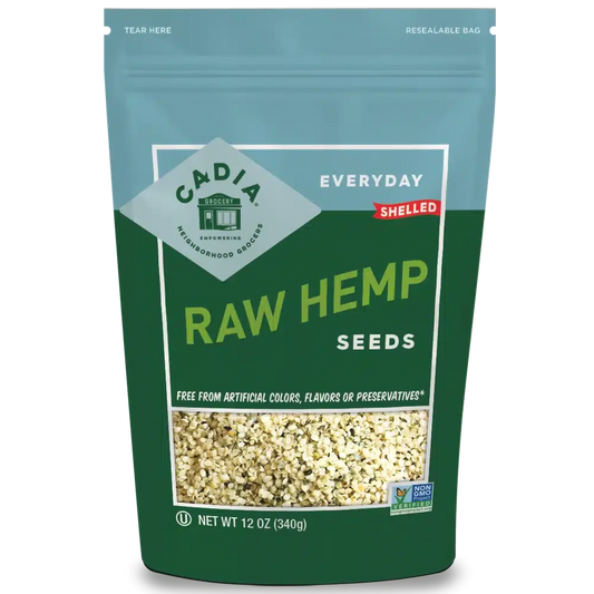 Cadia Shelled Raw Hemp Seeds, 12 oz