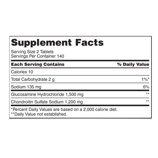 Kirkland Signature Glucosamine & Chondroitin, 280 Tablets
