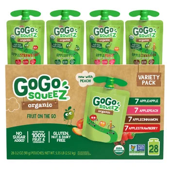 GOGO Squeez Variety Pack 28 ct, 3 oz