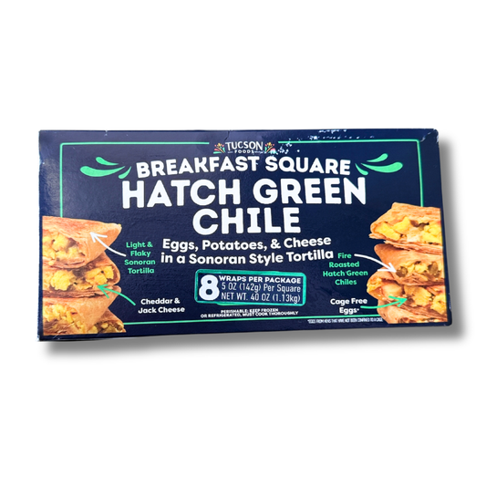 Tucson Foods Hatch Chile, Egg, Potato & Cheese Wraps, 8 x 5 oz
