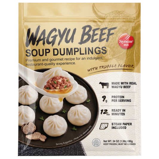 Synear Wagyu Beef Soup Dumplings, Truffle Flavor, 24 oz