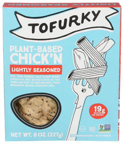Tofurky Plant-Based Lightly Seasoned Chick'N, 8 oz