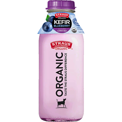 Straus Organic Lowfat Blueberry Kefir, 32 oz
