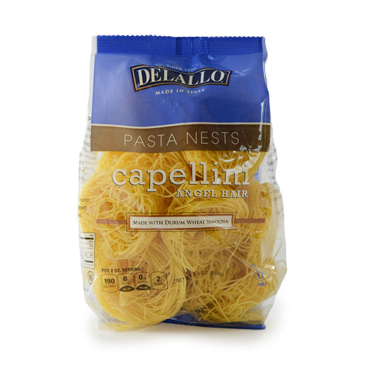 Delallo Angel Hair Capellini Pasta Nests, 8.82 oz