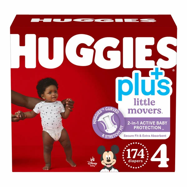 Huggies Diapers Size 4, 180 Count