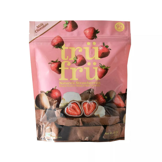 Tru Fru White and Milk Chocolate Frozen Strawberries, 20 oz