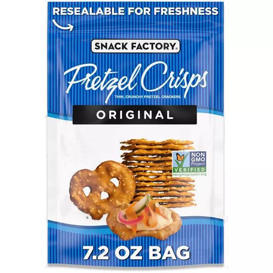 Snack Factory Original Pretzel Crisps, 7.2 oz