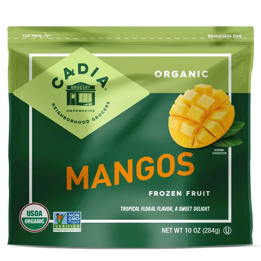 Cadia Everyday Organic Frozen Mangos, 10 oz