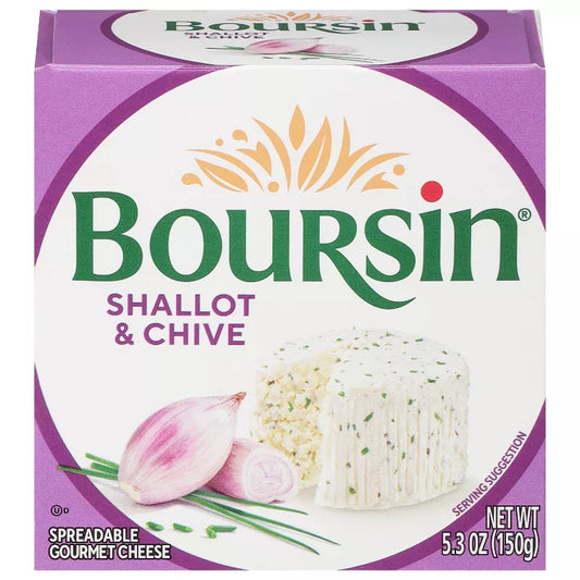Boursin Shallot Chive Cheese, 5.2 oz