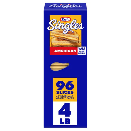 Kraft American Cheese Singles 96 ct, 4 lb