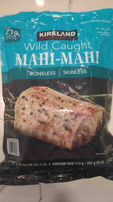 Kirkland Signature Wild Pacific Mahi-Mahi, Boneless Skinless, 3 lbs