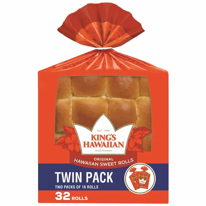 King's Hawaiian Original Hawaiian Sweet Rolls, 32 ct
