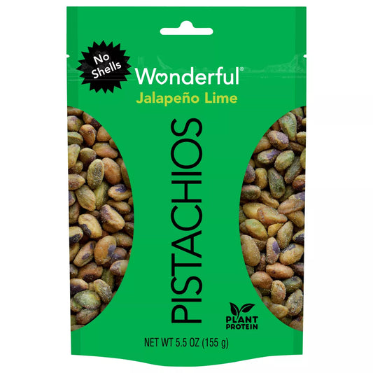 Wonderful Jalapeno Lime No Shell Pistachios, 5.5 oz