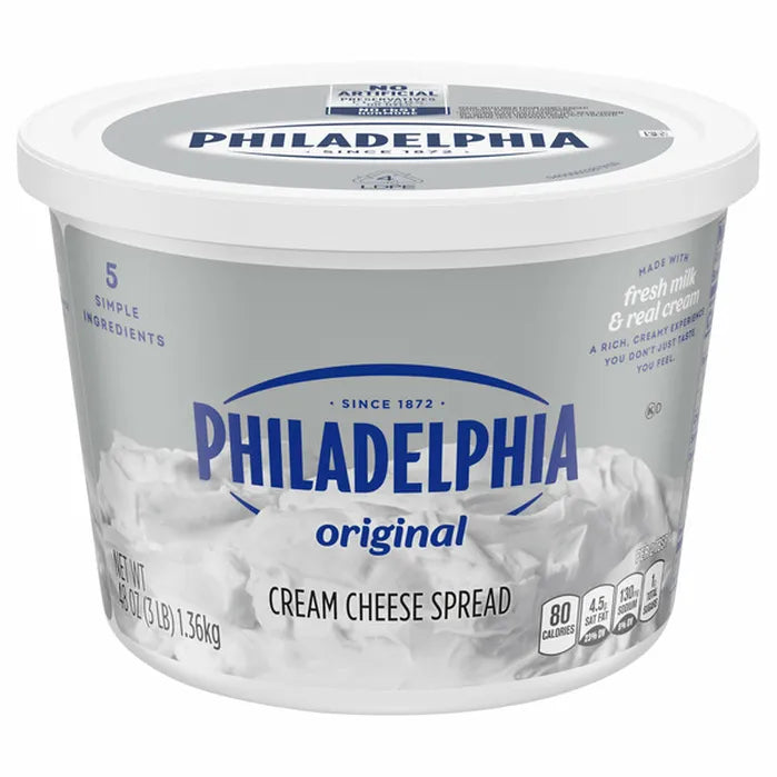 Philadelphia Soft Cream Cheese 3 lb. Tub