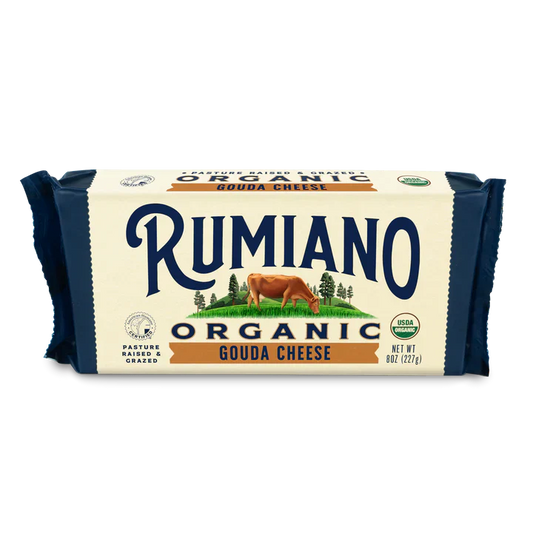 Rumiano Organic Gouda Cheese Bar, 8 oz