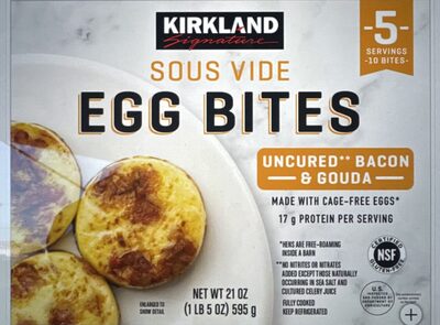 Kirkland Signature Uncured Bacon & Gouda Egg Bites, 21 oz