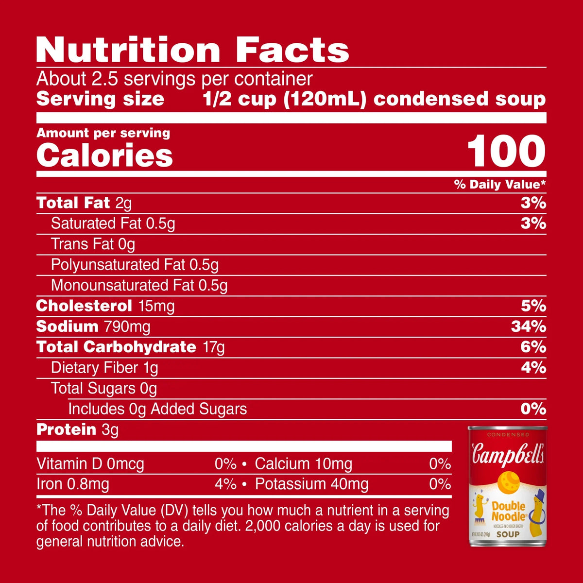 Campbell's Condensed Kids Soup Double Noodle Soup, 10.5 oz